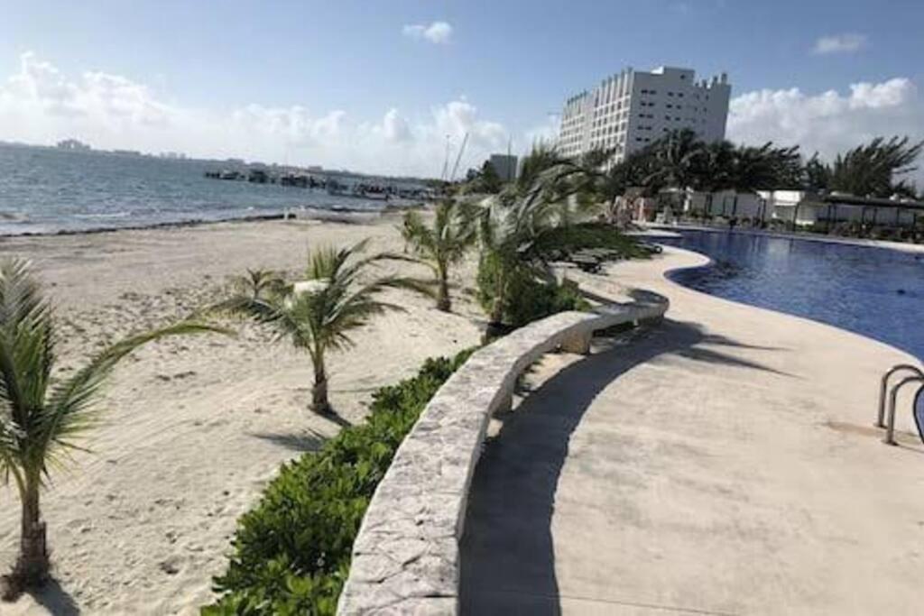 Hermoso Condo De 2 Habitaciones Frente Al Caribe Cancún Exteriér fotografie